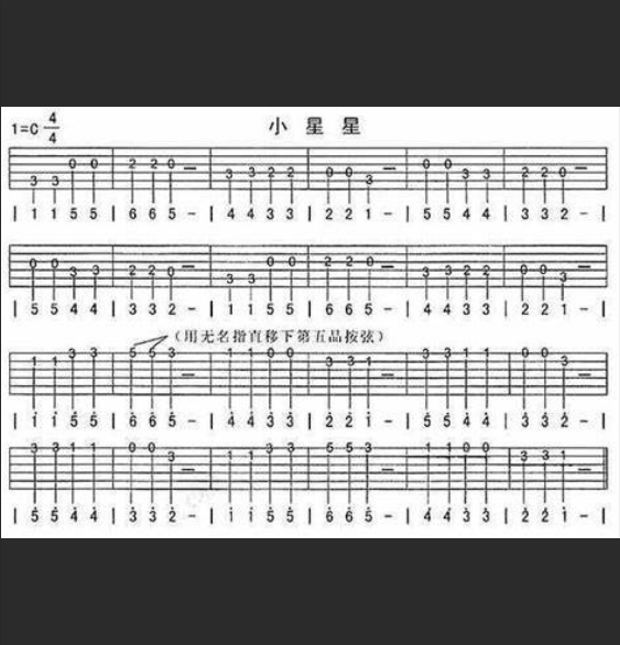  吉他小白逆袭！《小星星》背后隐藏的指法秘密，学会就能弹唱整首歌？